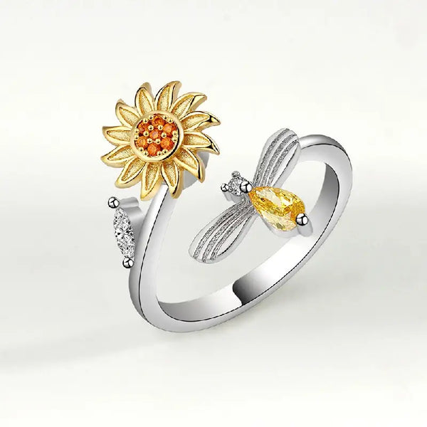 Sunflower Fidget Ring