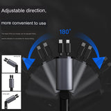 4 IN 1 Retractable Car Fast Charger